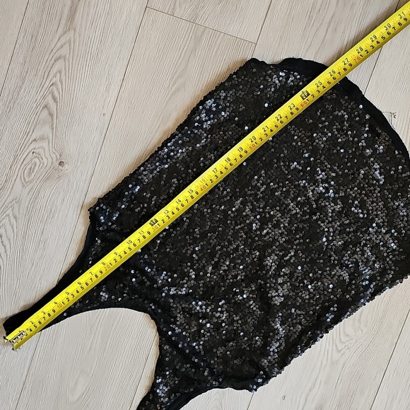 Talula Black Sequin Tank, XS - Picture 5 of 16